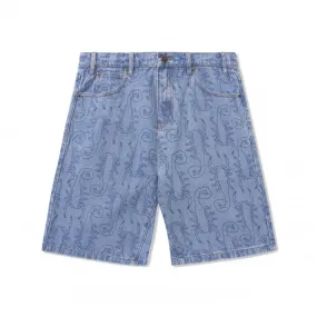 Butter Goods Scorpion Denim Shorts (Washed Indigo)