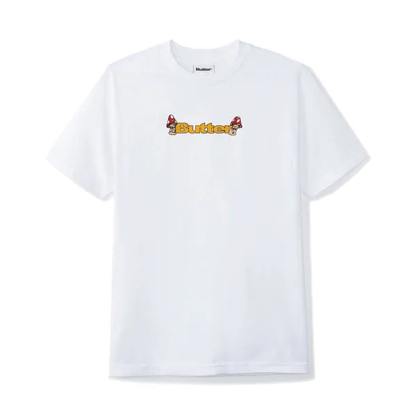 Butter Goods Shrooms Logo T-Shirt - White