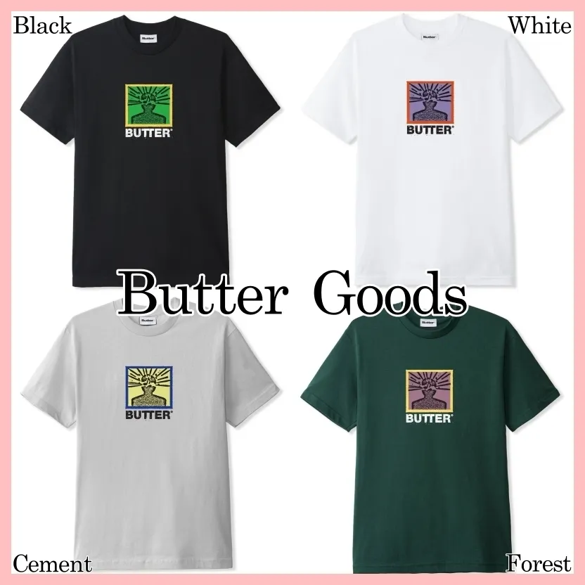 Butter Goods  |Unisex Street Style Cotton Short Sleeves Skater Style