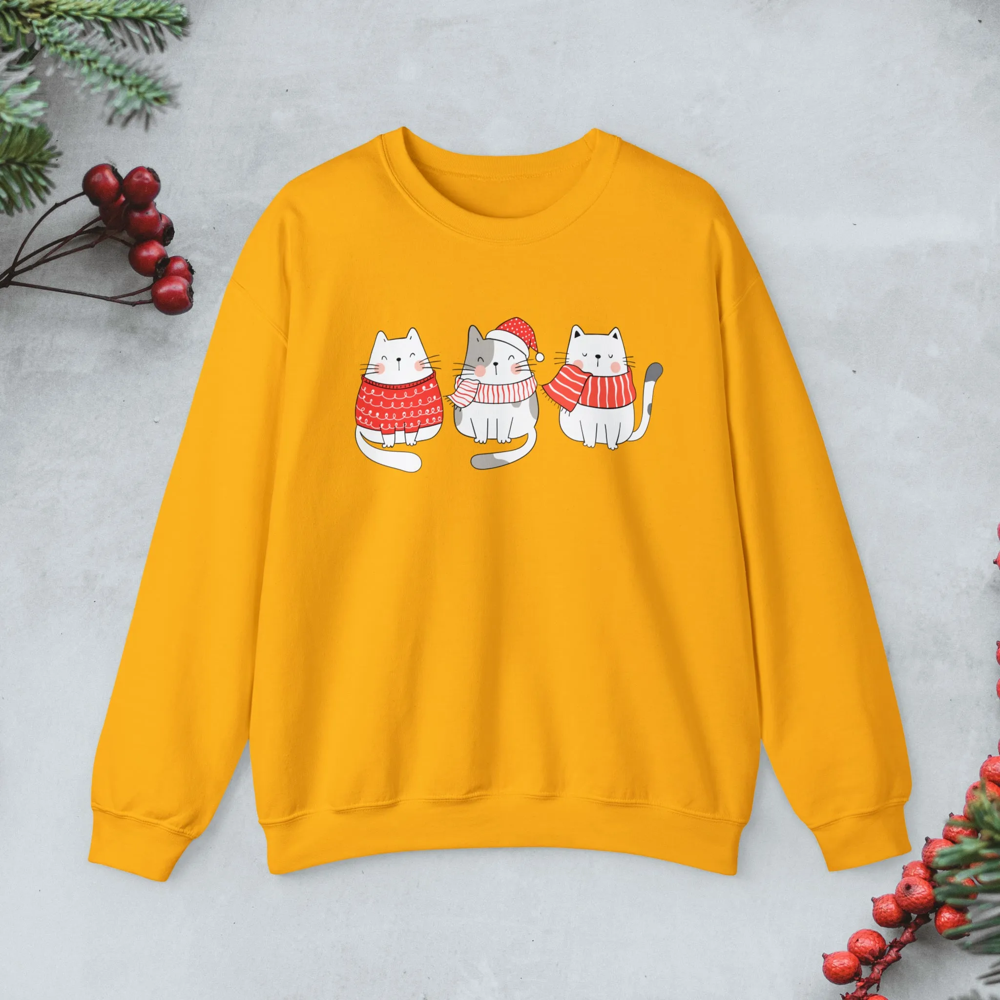 Cats Trio Christmas Sweatshirt