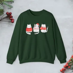 Cats Trio Christmas Sweatshirt