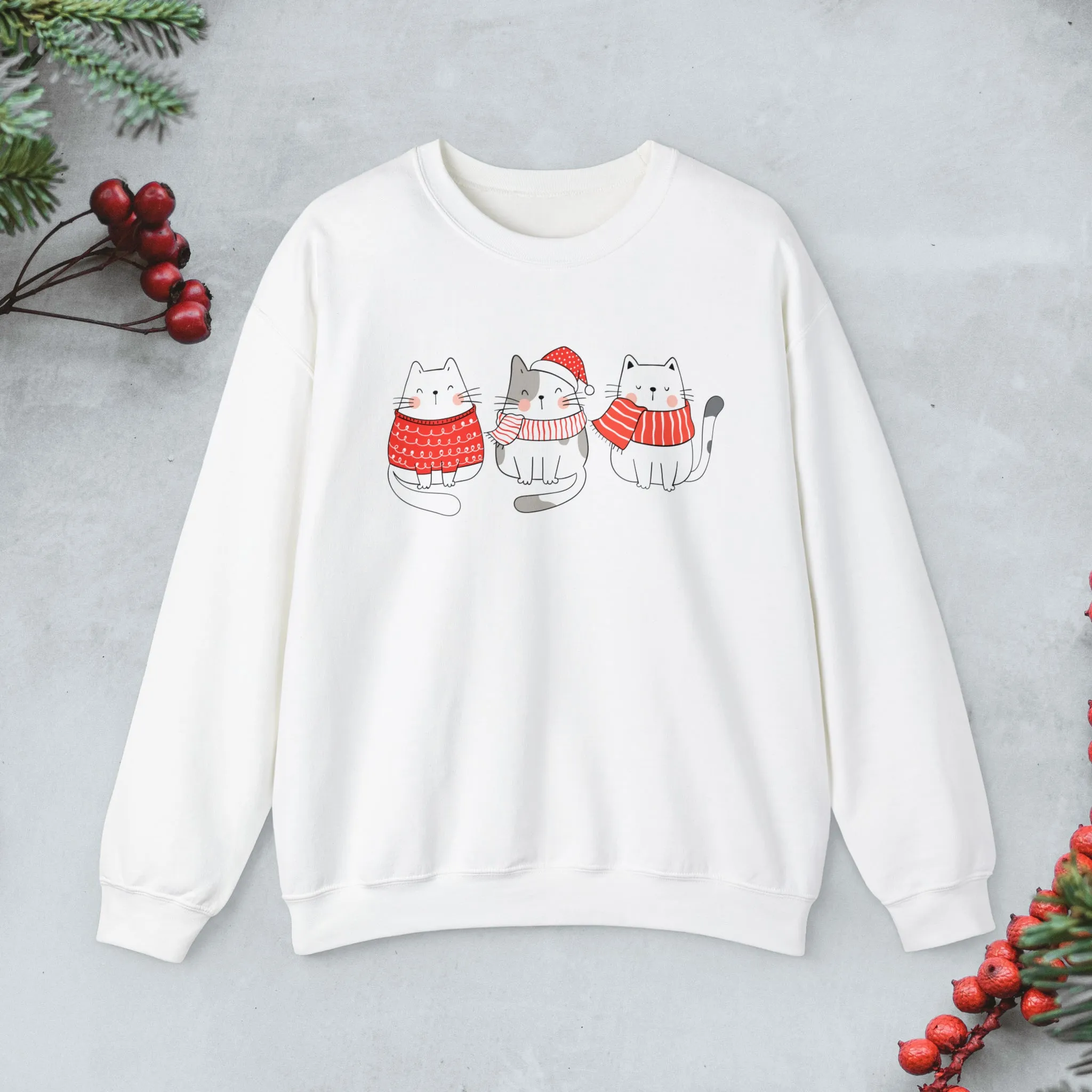 Cats Trio Christmas Sweatshirt