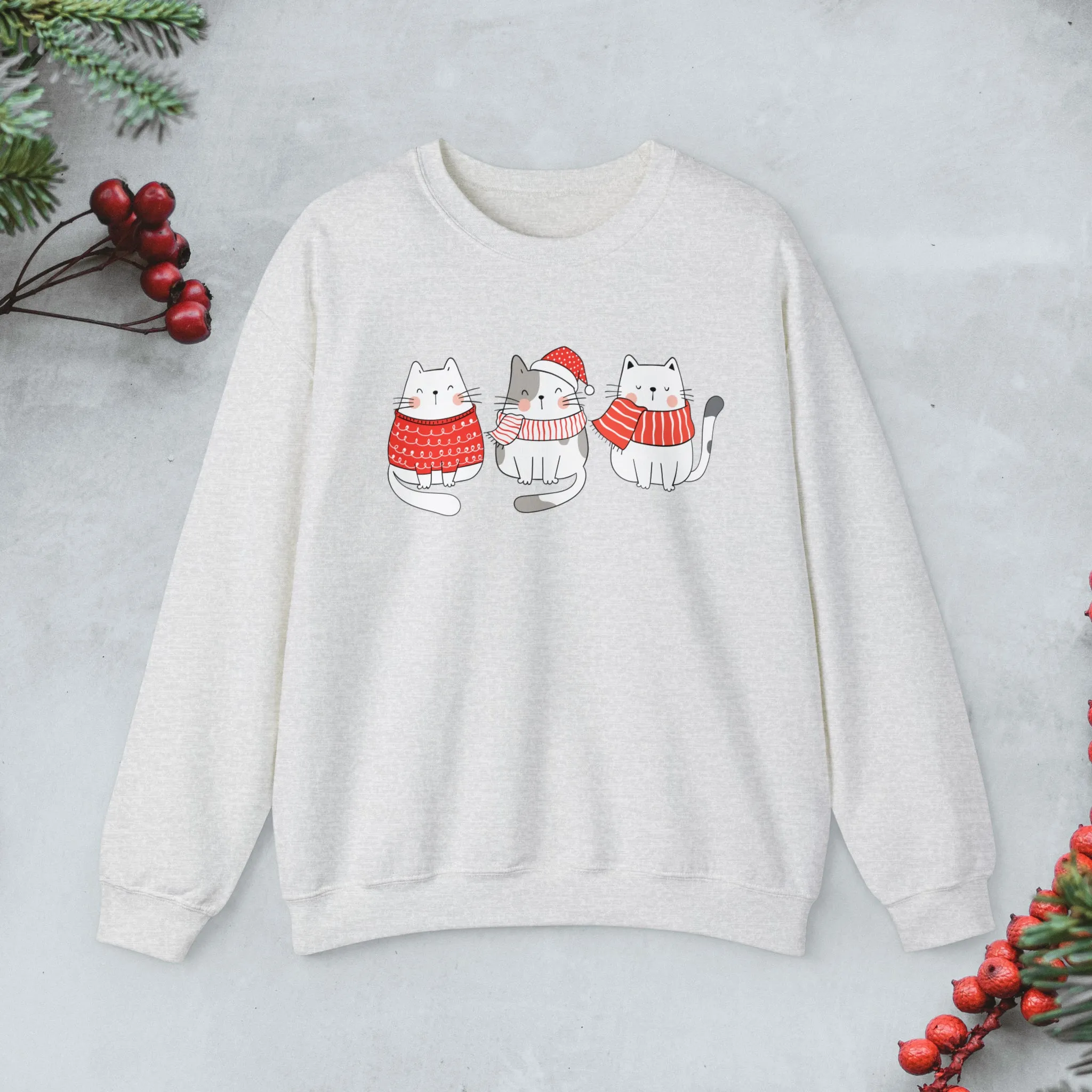 Cats Trio Christmas Sweatshirt