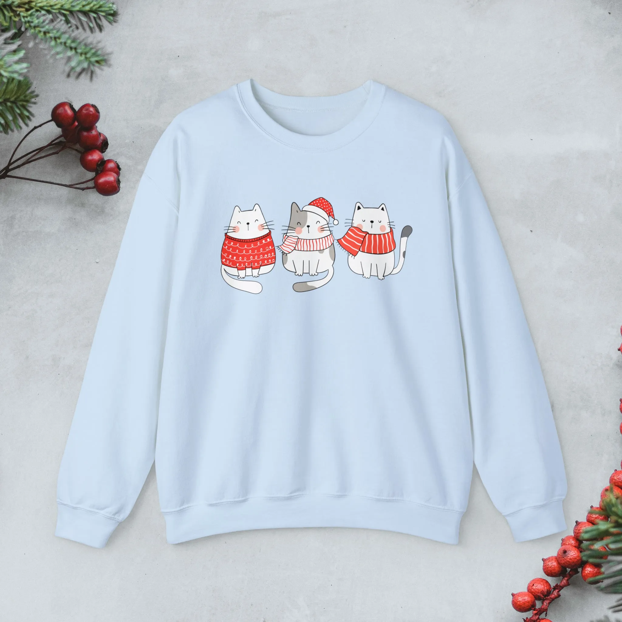 Cats Trio Christmas Sweatshirt