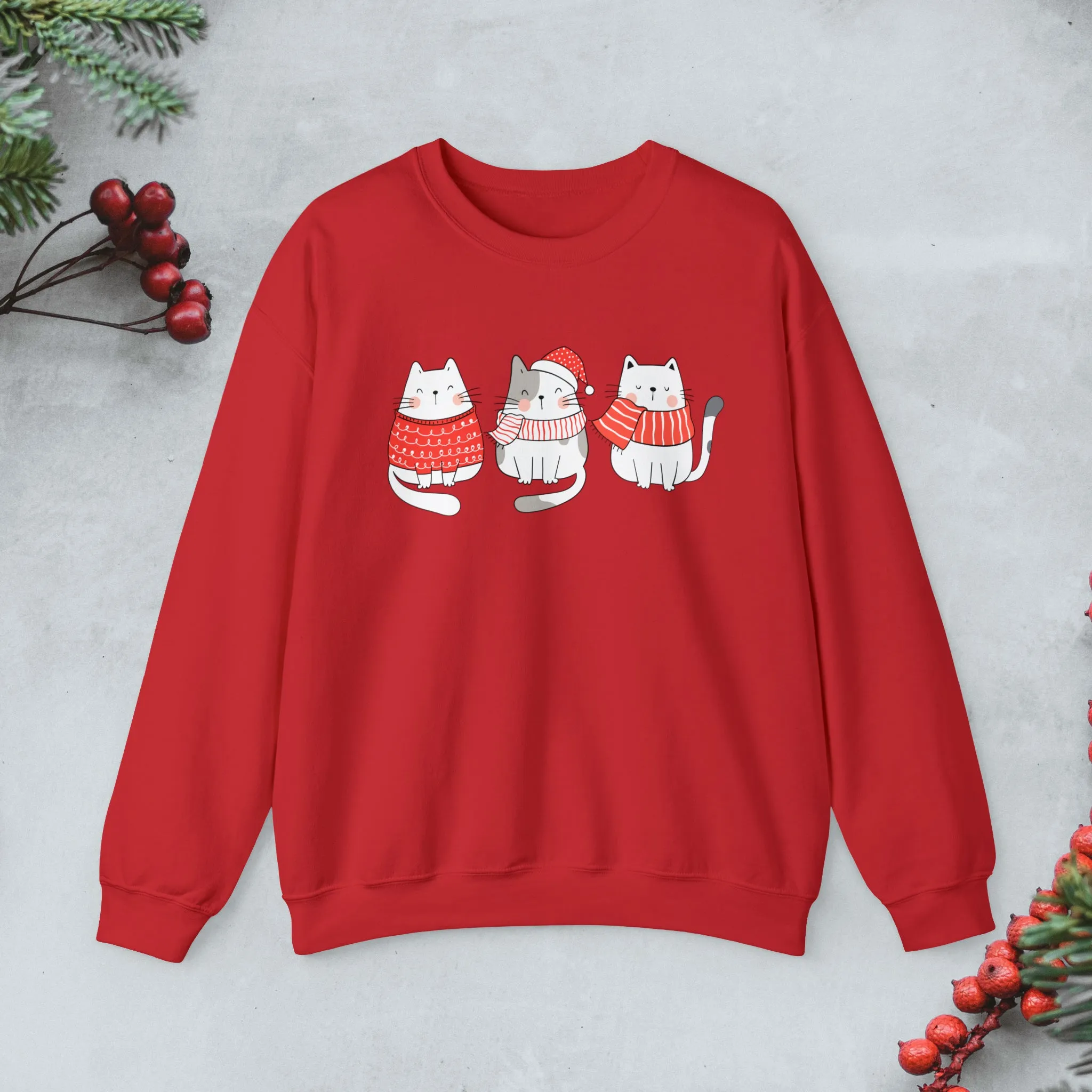 Cats Trio Christmas Sweatshirt