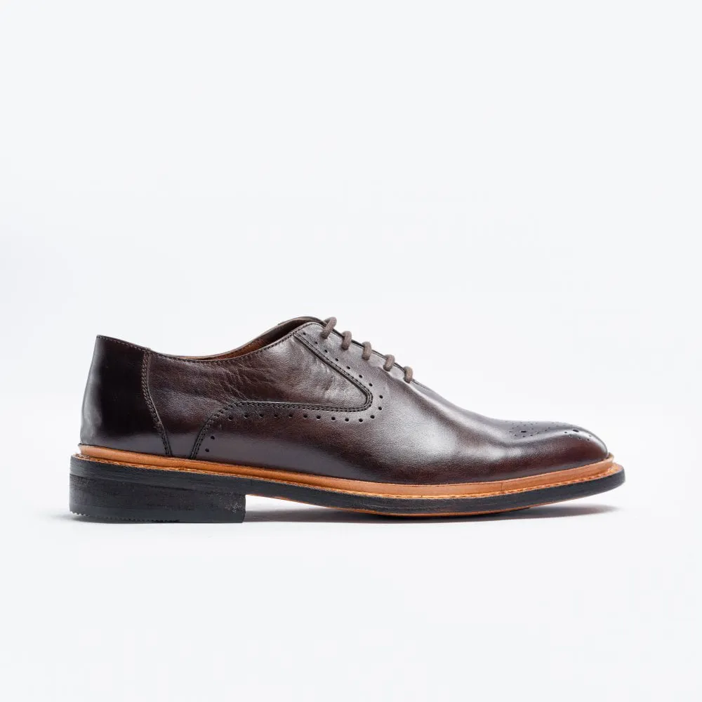 Cavani Signature Brogues Brentwood Brown Leather Shoes