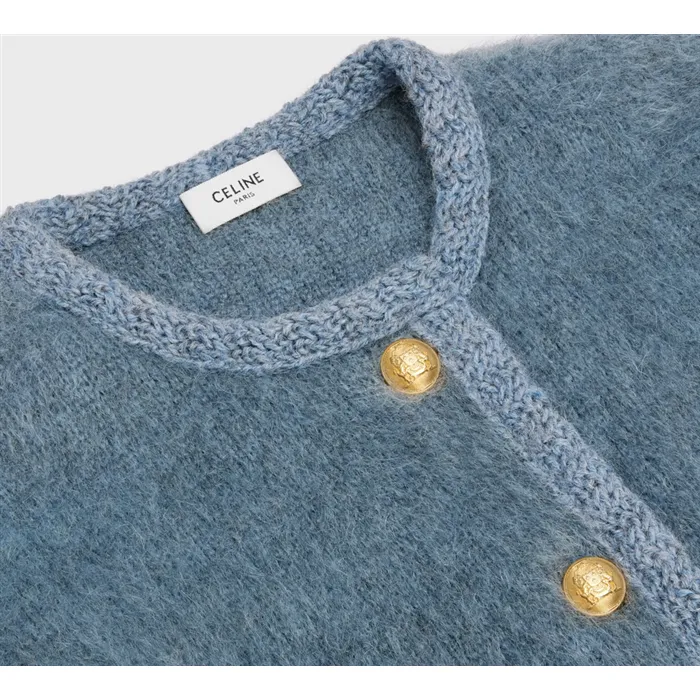 Celine Cardigan: Brushed Mohair