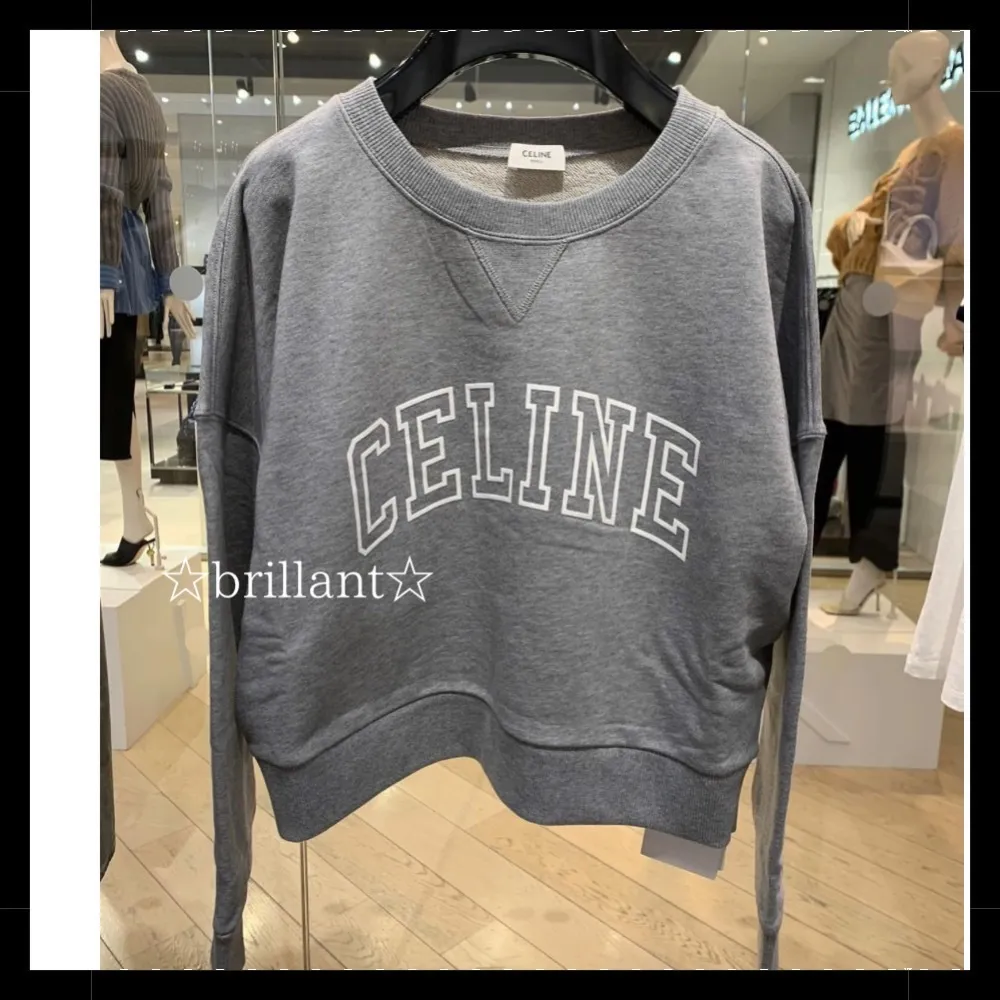 Celine cotton fleece loose sweatshirt