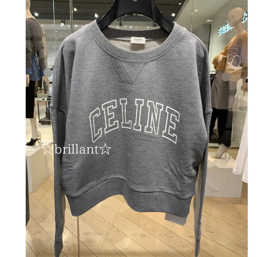 Celine cotton fleece loose sweatshirt