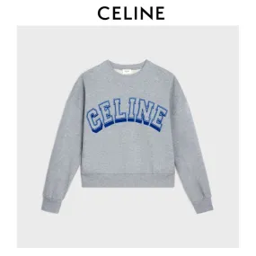 Celine sweatshirt | Oversized cotton fleece Celine sweatshirt