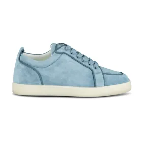 Christian Louboutin light blue trainers - Rantulow Orlato Suede