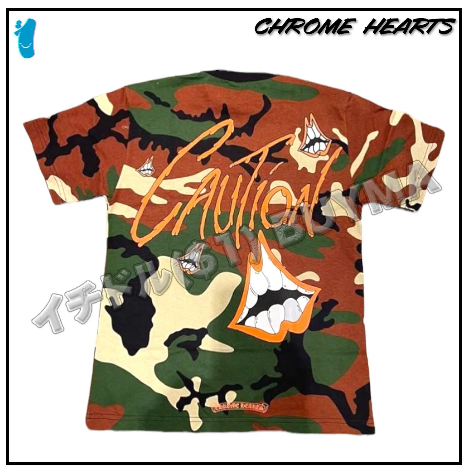 CHROME HEARTS  |Camouflage Unisex Street Style Cotton Short Sleeves Logo