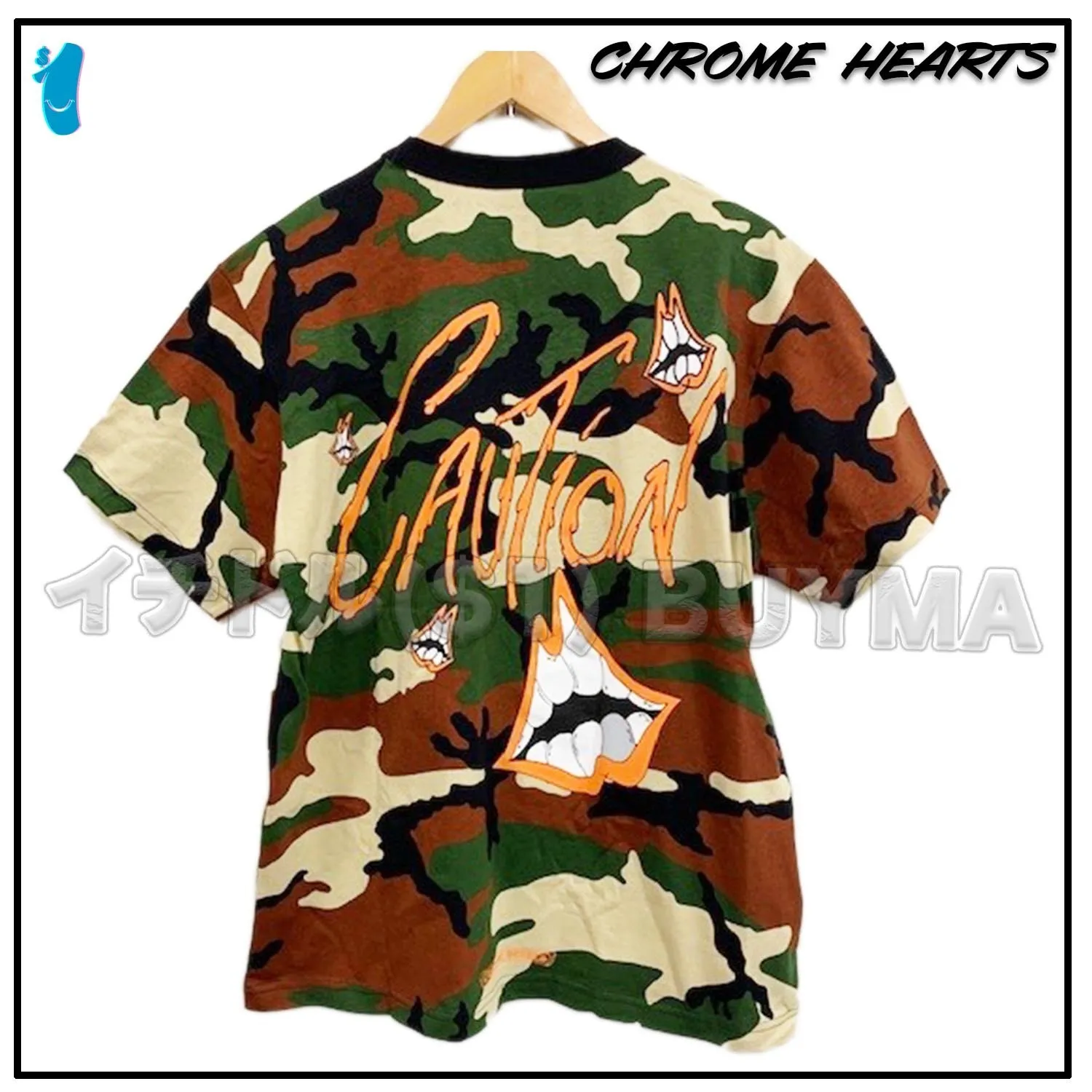 CHROME HEARTS  |Camouflage Unisex Street Style Cotton Short Sleeves Logo