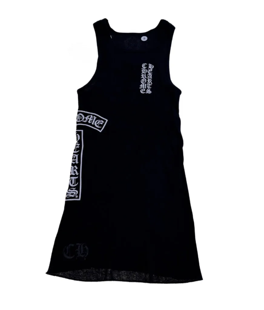 CHROME HEARTS TANK TOP LOGO BLACK