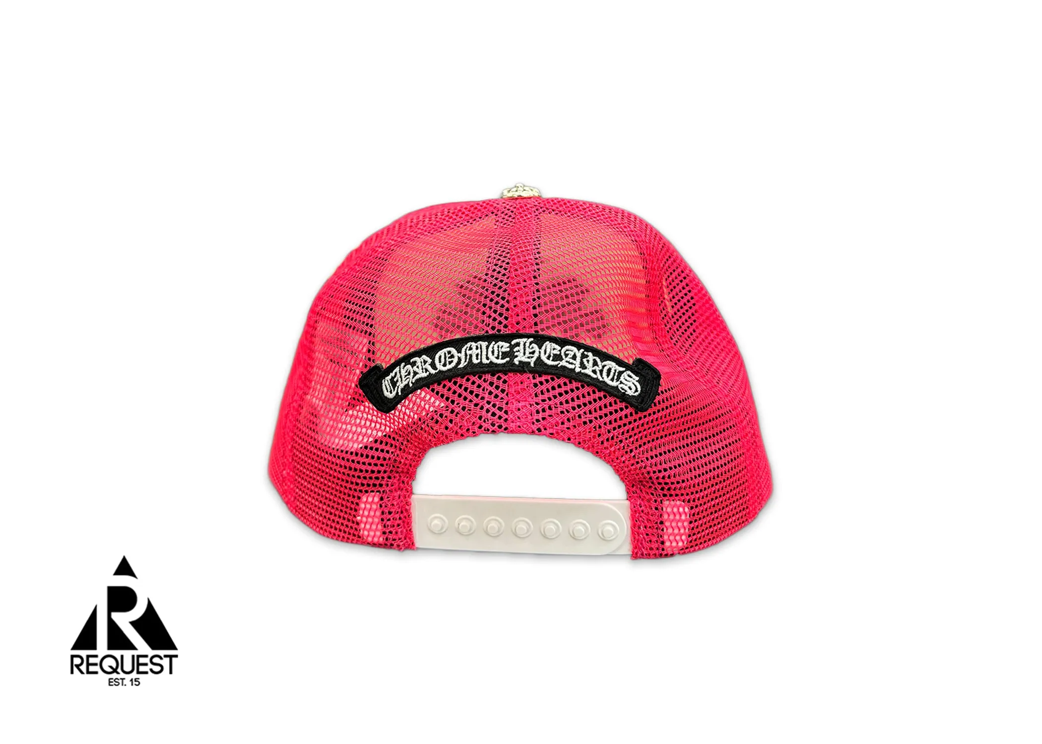 Chrome Hearts Triple Cross Trucker Miami Exclusive Flo Pink