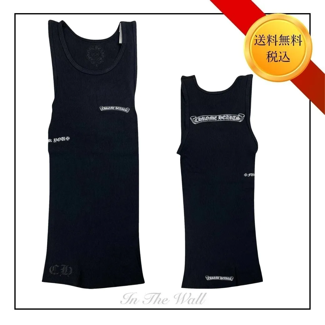 CHROME HEARTS  |Unisex Street Style Bridal Logo Tanks