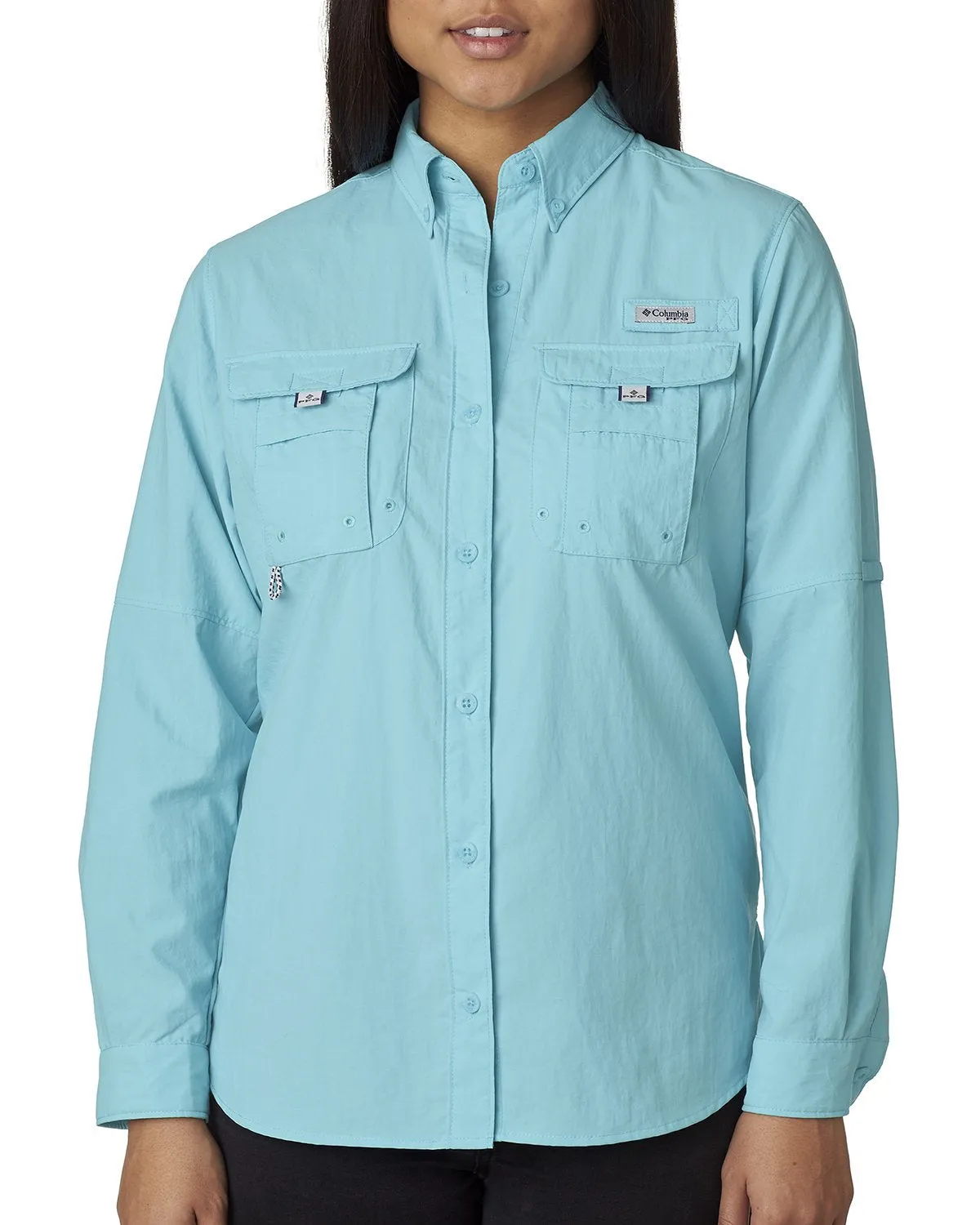 Columbia Ladies Bahama Long Sleeve Shirt 7314 Clear Blue