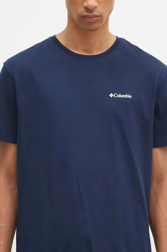 Columbia t-shirt men’s navy blue color