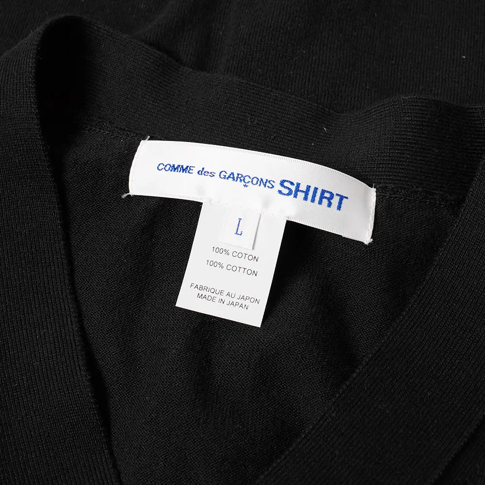 Comme des Garcons SHIRT V-Neck CardiganBlack