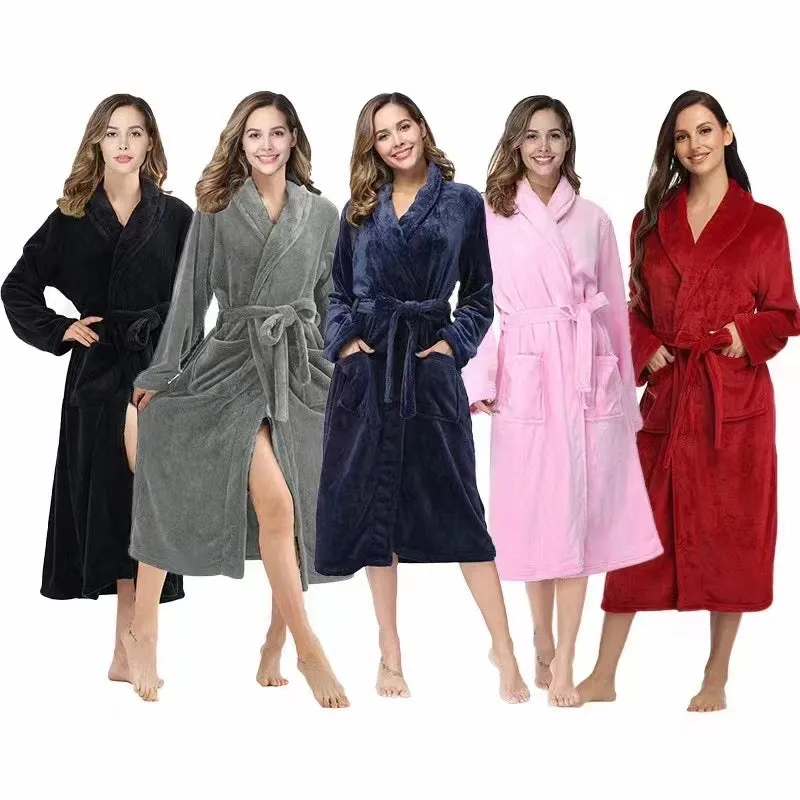 Coral Fleece Bathrobe