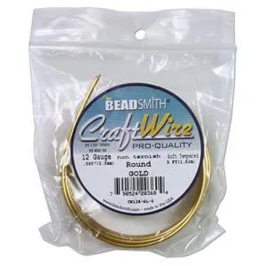 Craft Wire, Round - Gold