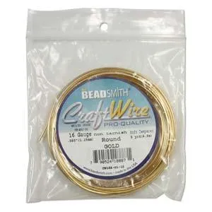 Craft Wire, Round - Gold