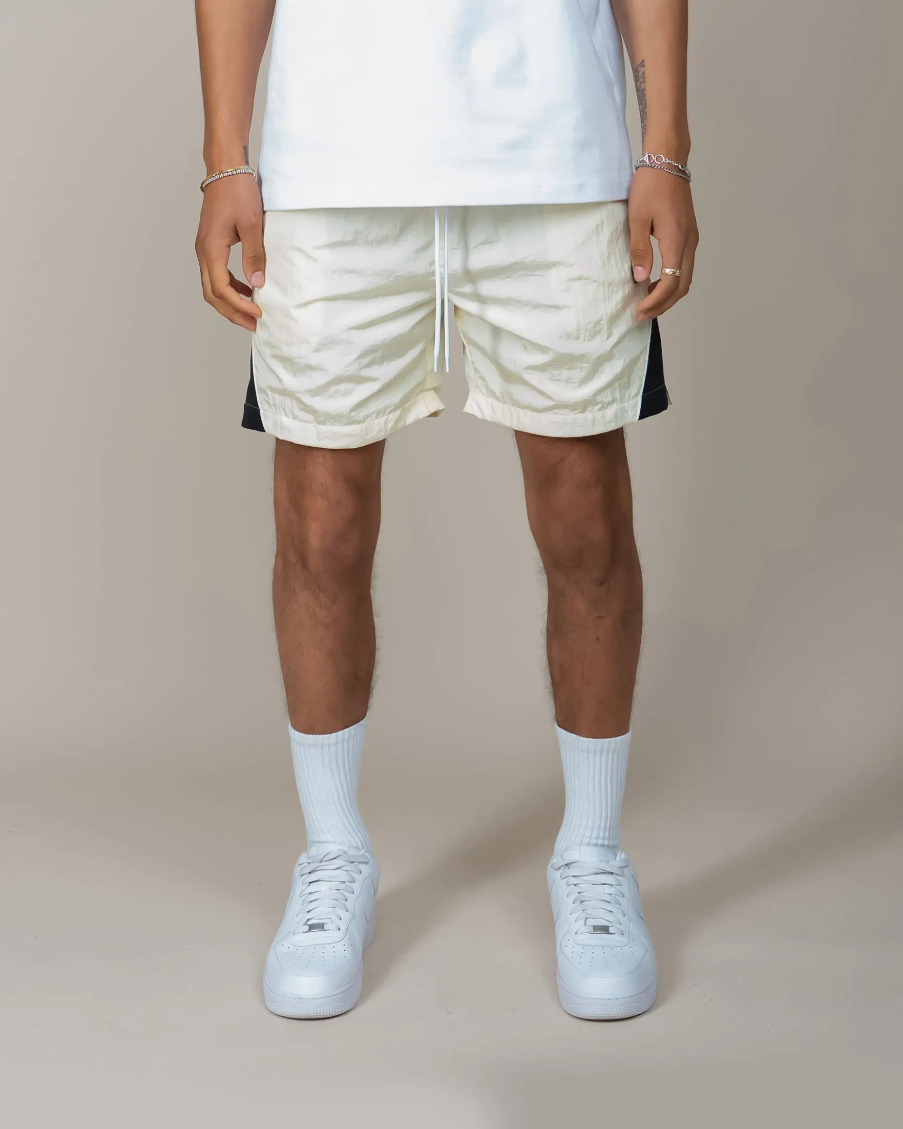 Cream EPTM Derby Shorts.