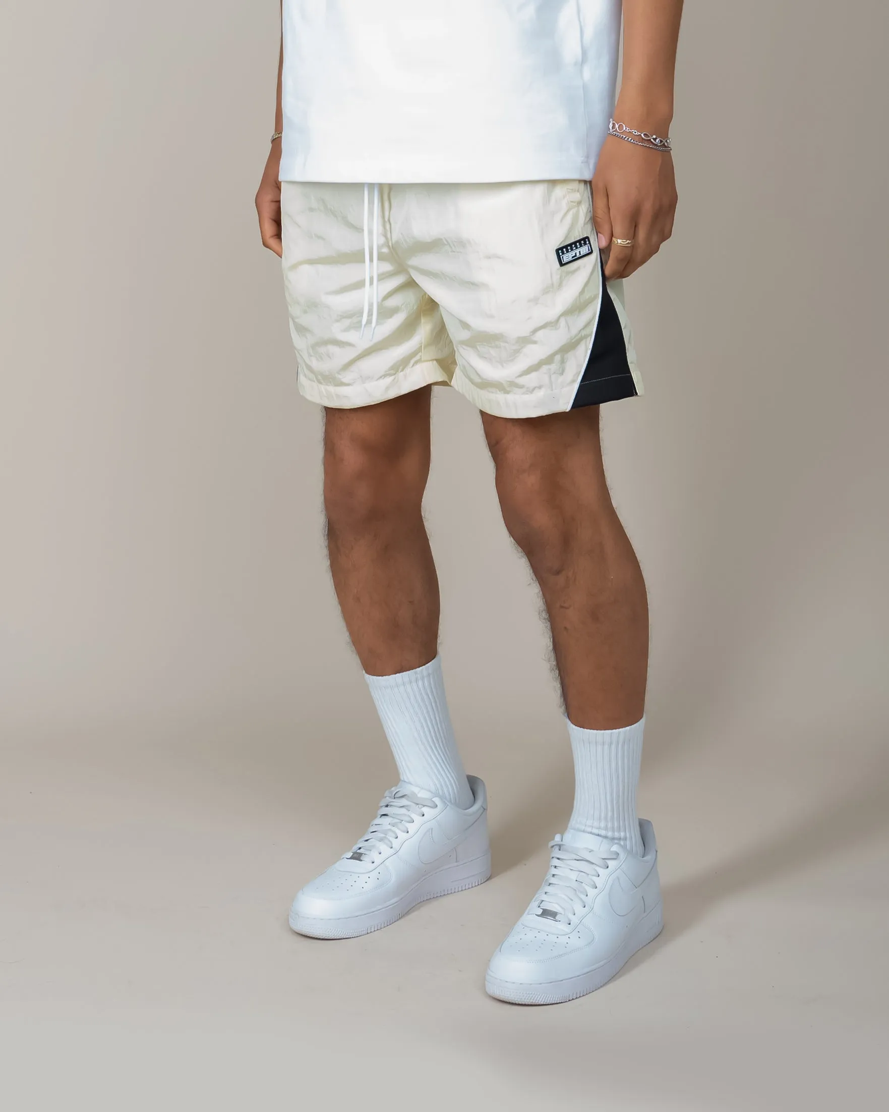 Cream EPTM Derby Shorts.