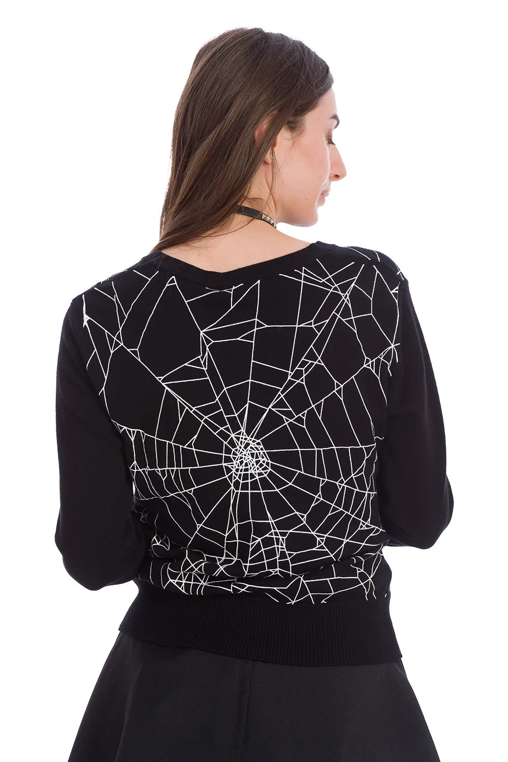 Creepy Spider Knitted Cardigan