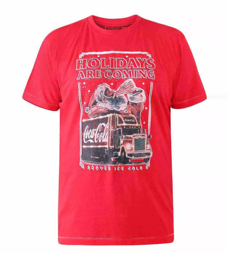 D555 Big Mens Coca Cola Truck Christmas T-Shirt Official Licensed Product (DALTON)