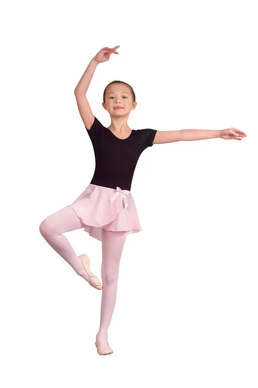 Danshuz Child Mock Wrap Circle Skirt 232 is a children's wrap skirt perfect for dancing and performance. Its unique design and h