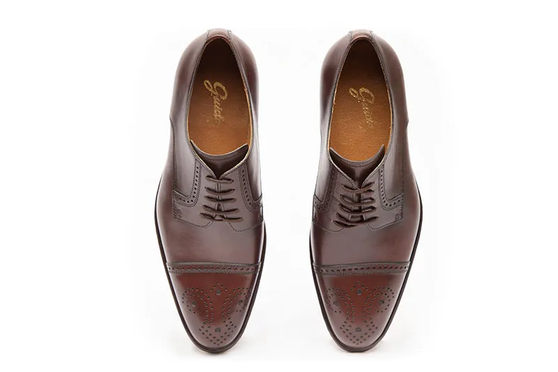 Dark Brown Derby Shoes 5023