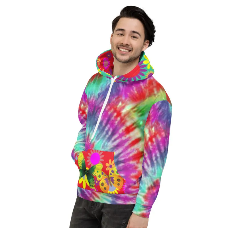 Dead-Head Butterfly SYLKKE Hoody - Butterfly Print Hoodie