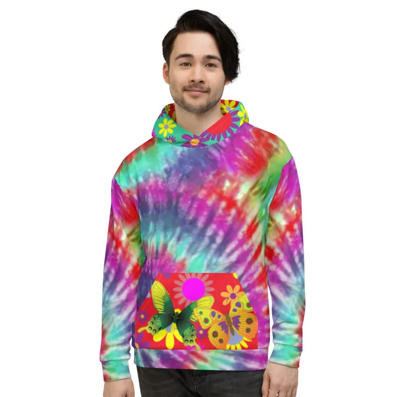 Dead-Head Butterfly SYLKKE Hoody - Butterfly Print Hoodie