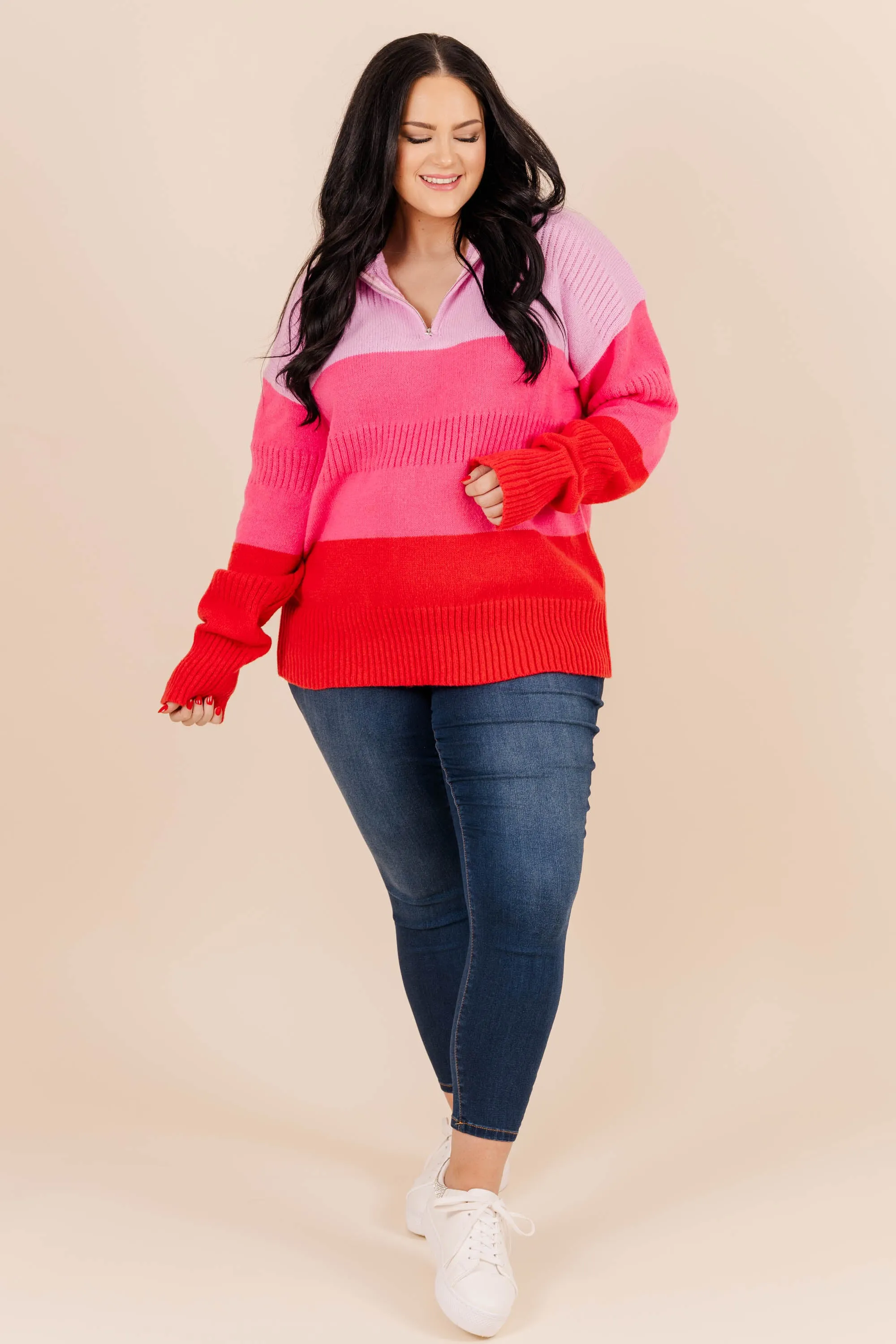 Delicious Pink Sweater: Shortcake Kisses Pullover