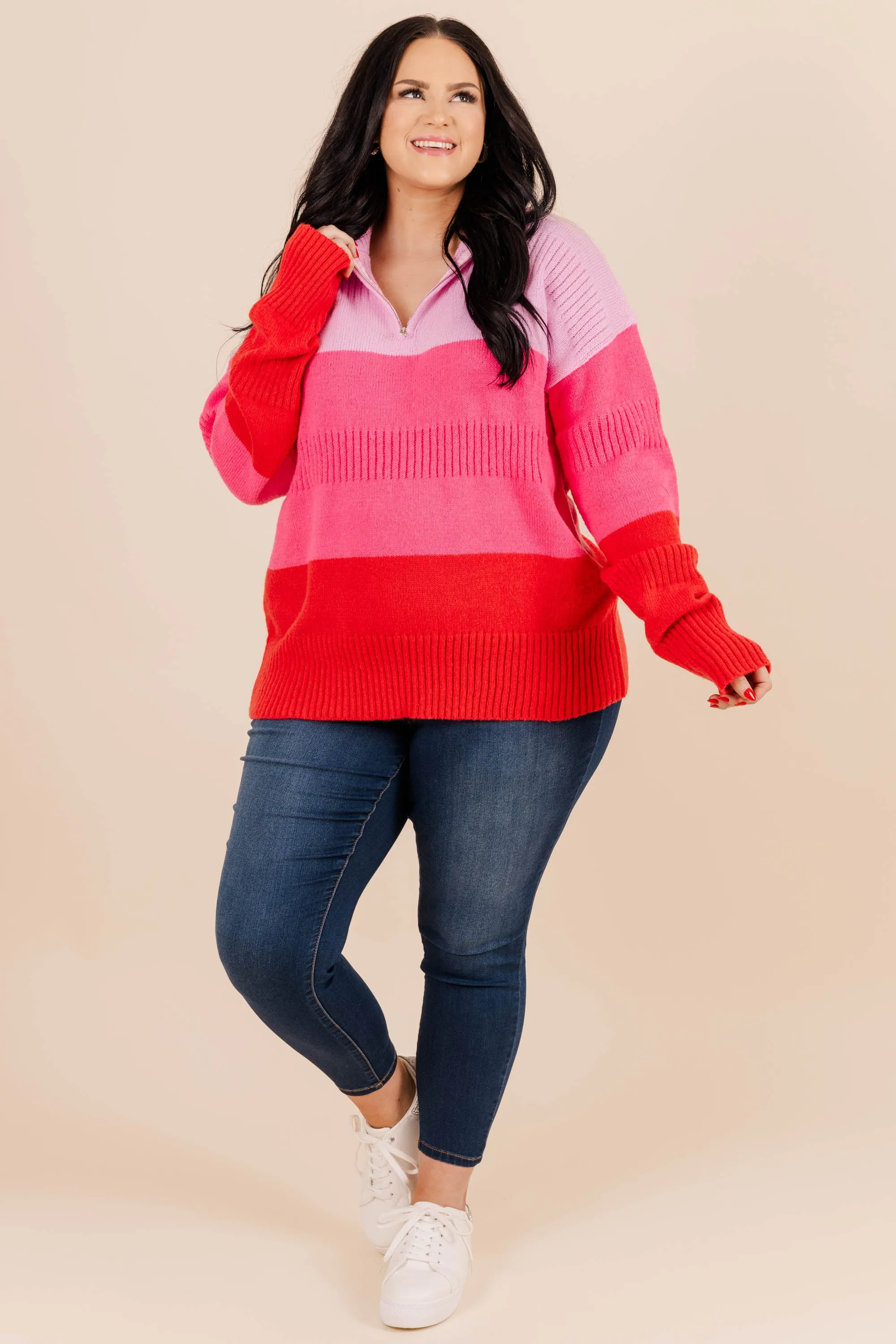 Delicious Pink Sweater: Shortcake Kisses Pullover