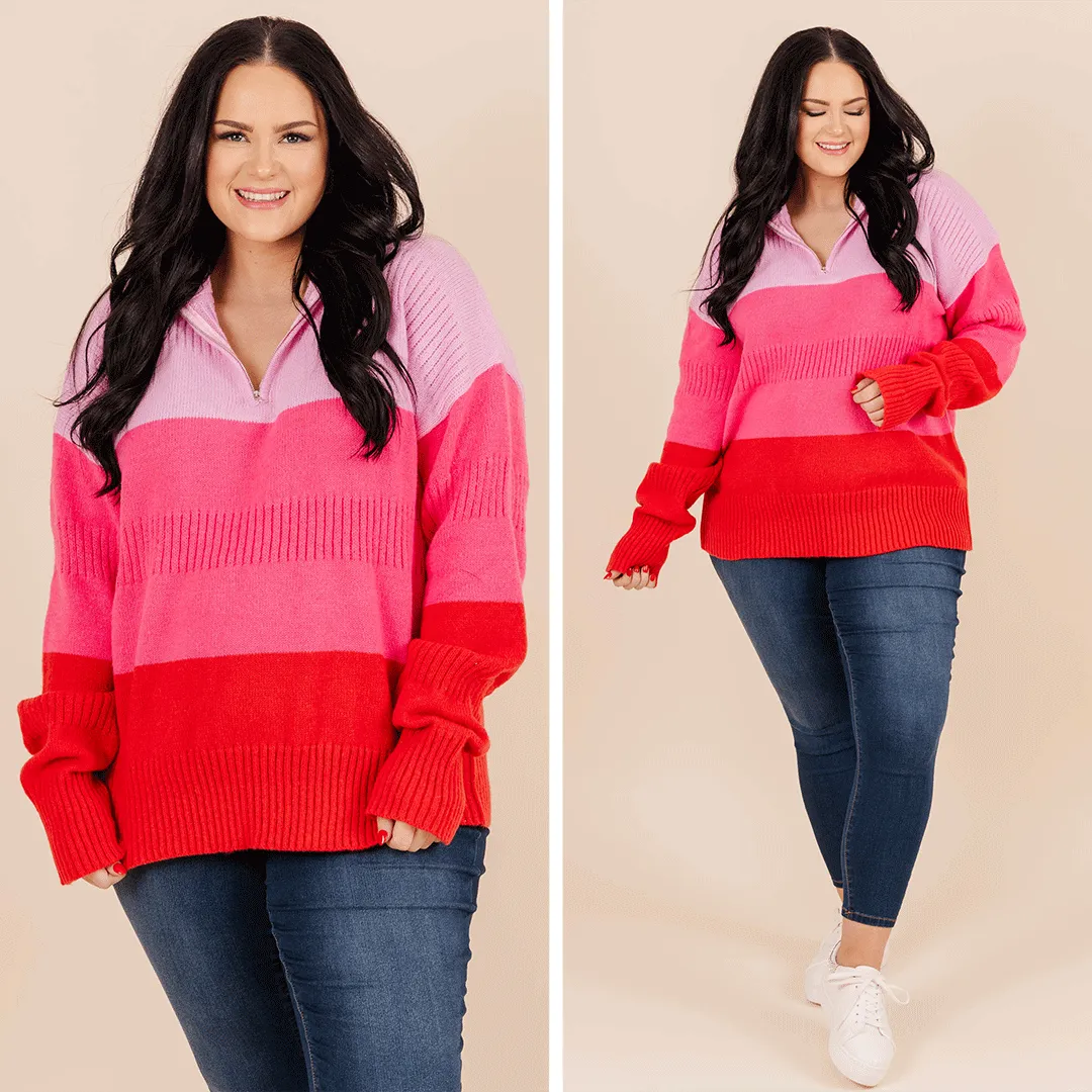 Delicious Pink Sweater: Shortcake Kisses Pullover