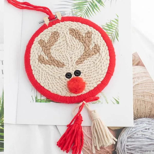 DIY Christmas Embroidery Punch Kit