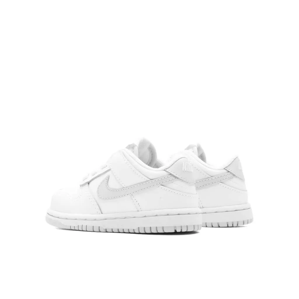 Dunk Low (TD) - White Pure Platinum White, Nike