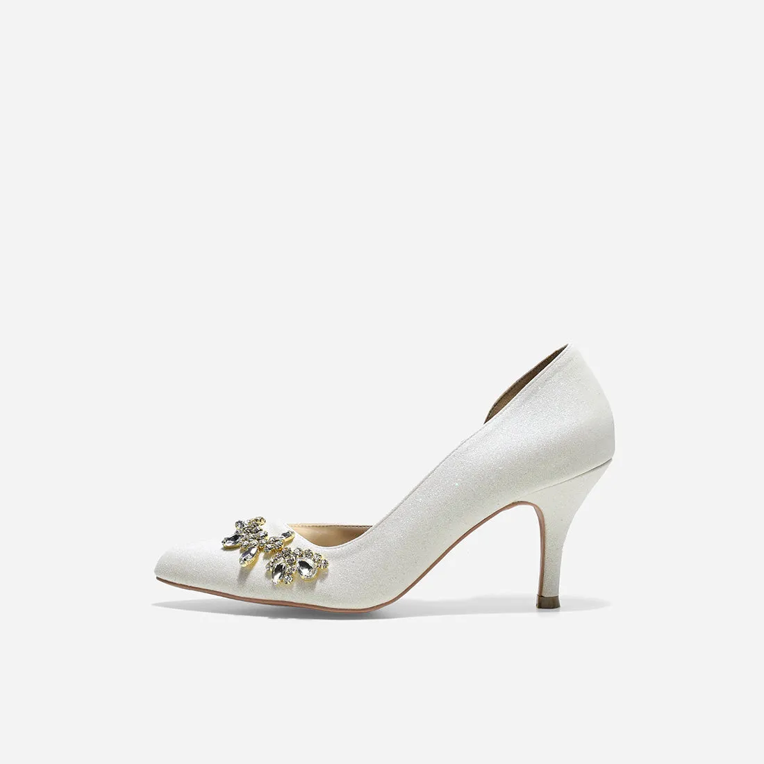 Evelyn Cynthia White High Heels