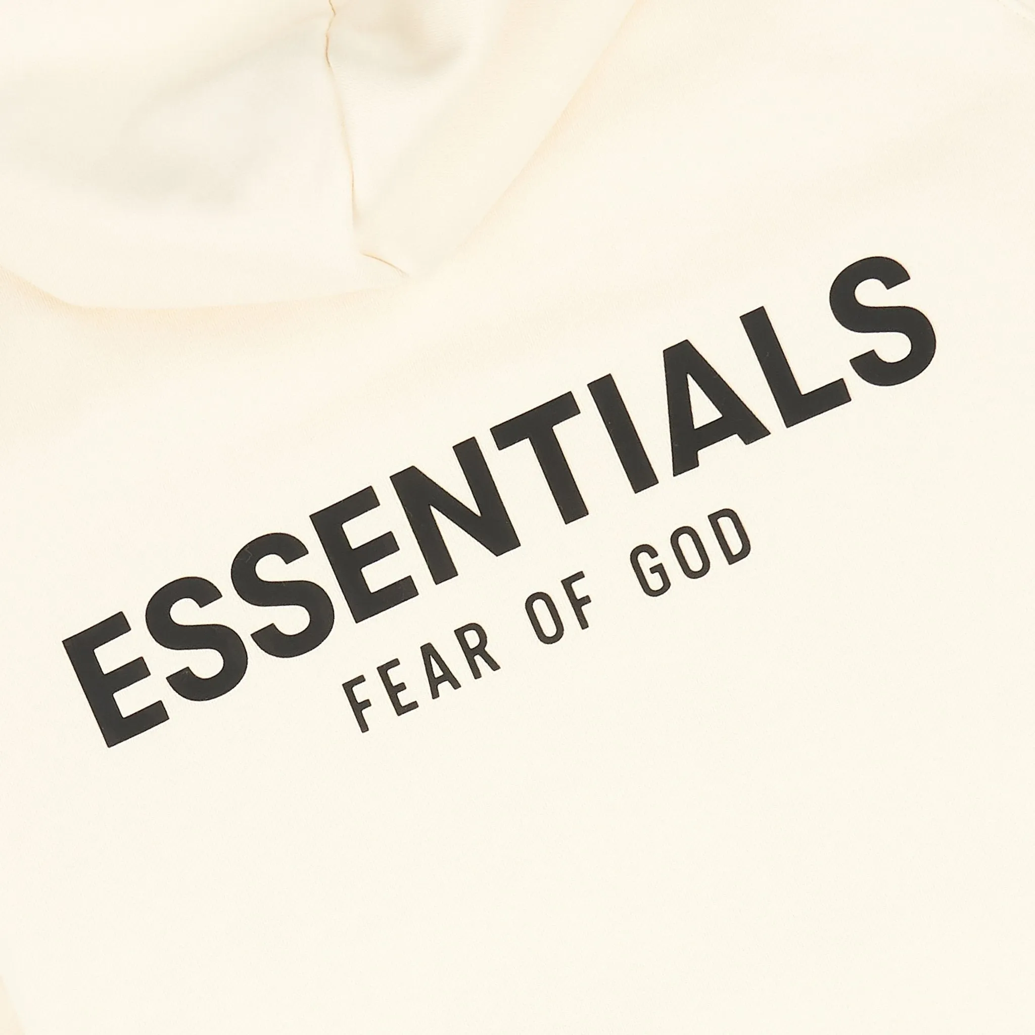 Fear Of God Essentials Hoodie - Reverse Logo Buttercream Color (SS21)