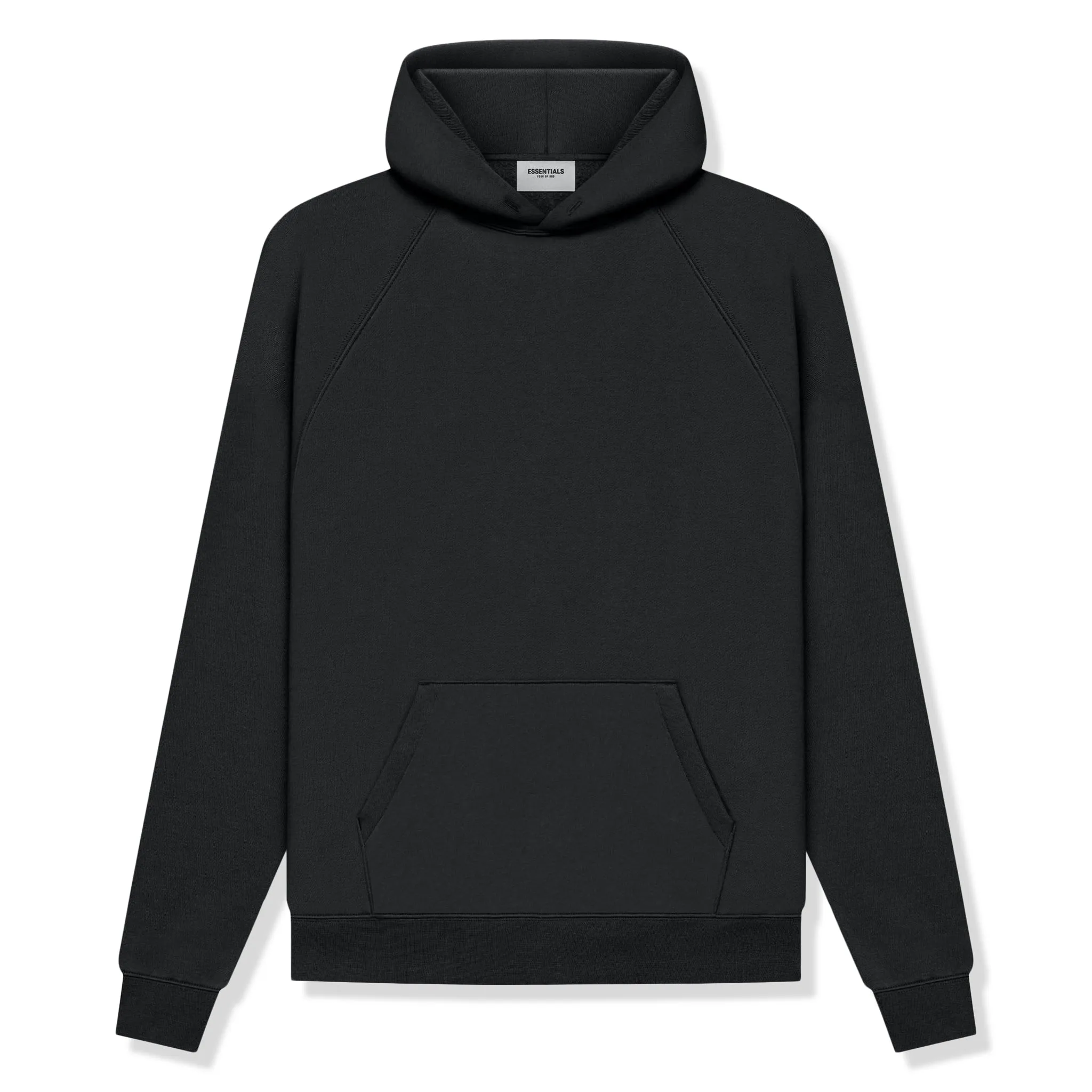 Fear Of God Essentials Reverse Logo Black Hoodie - SS21