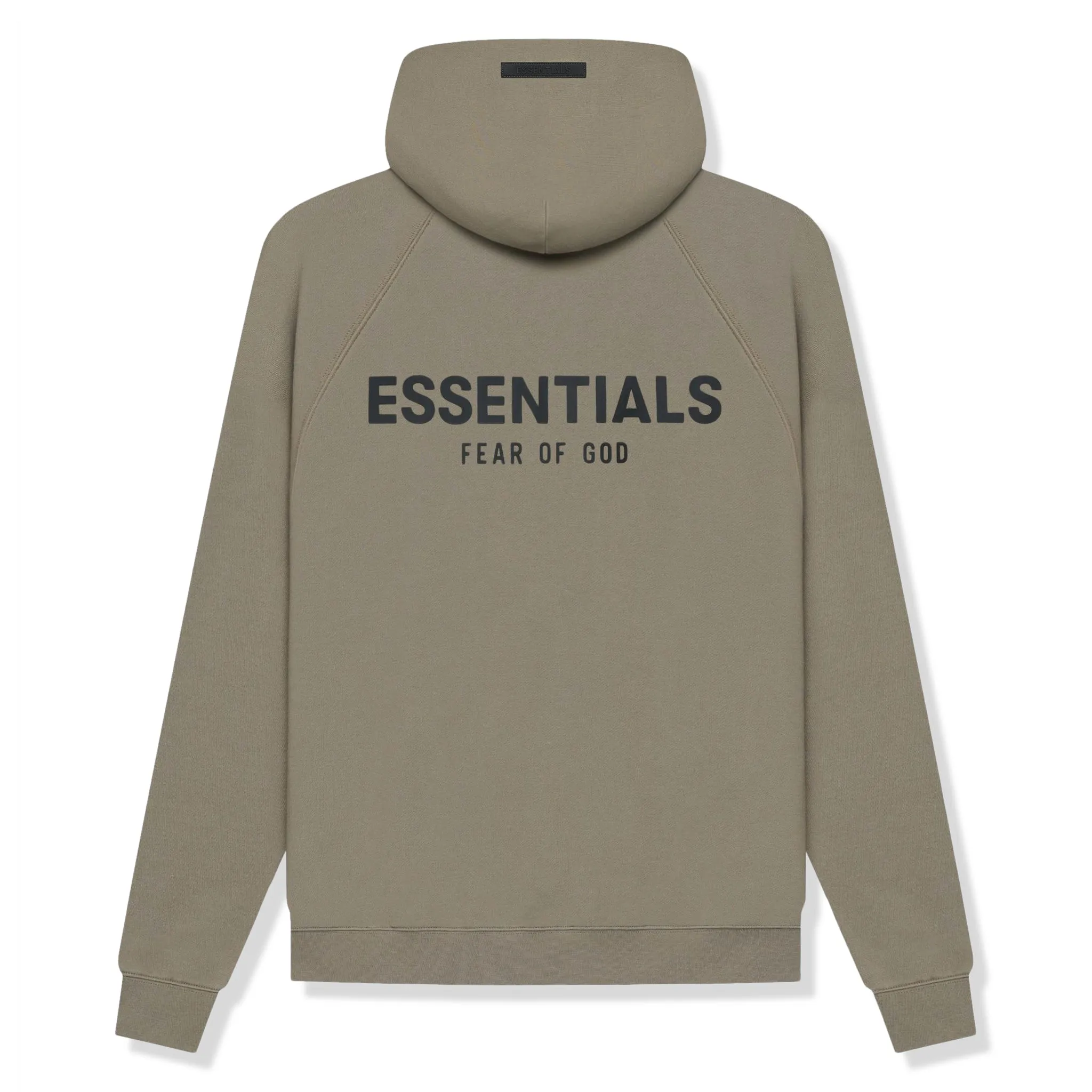 Fear Of God Essentials Taupe Hoodie Reverse Logo SS21