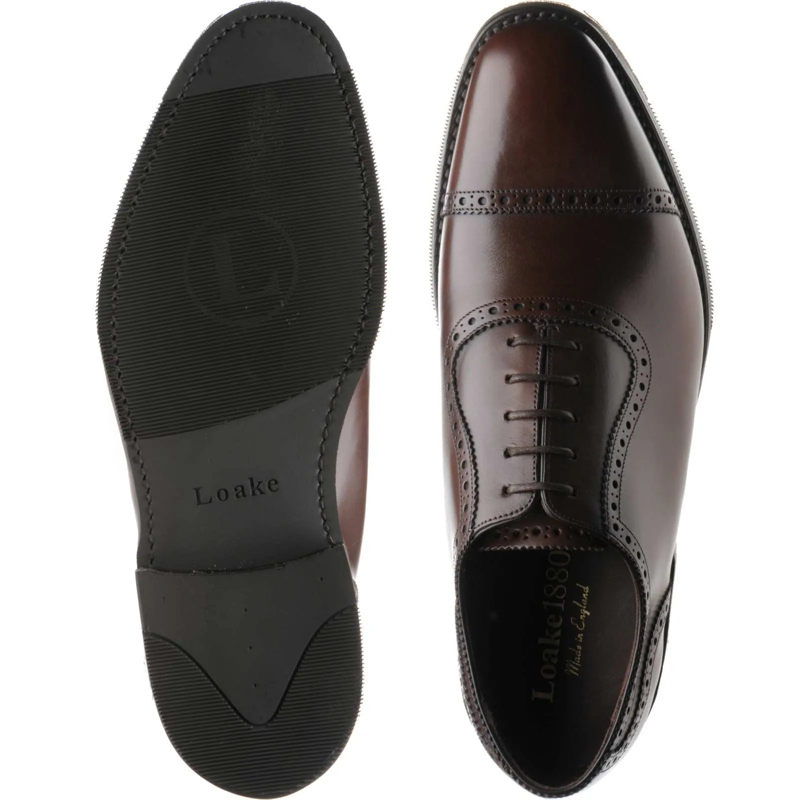 Fleet rubber-soled semi-brogues