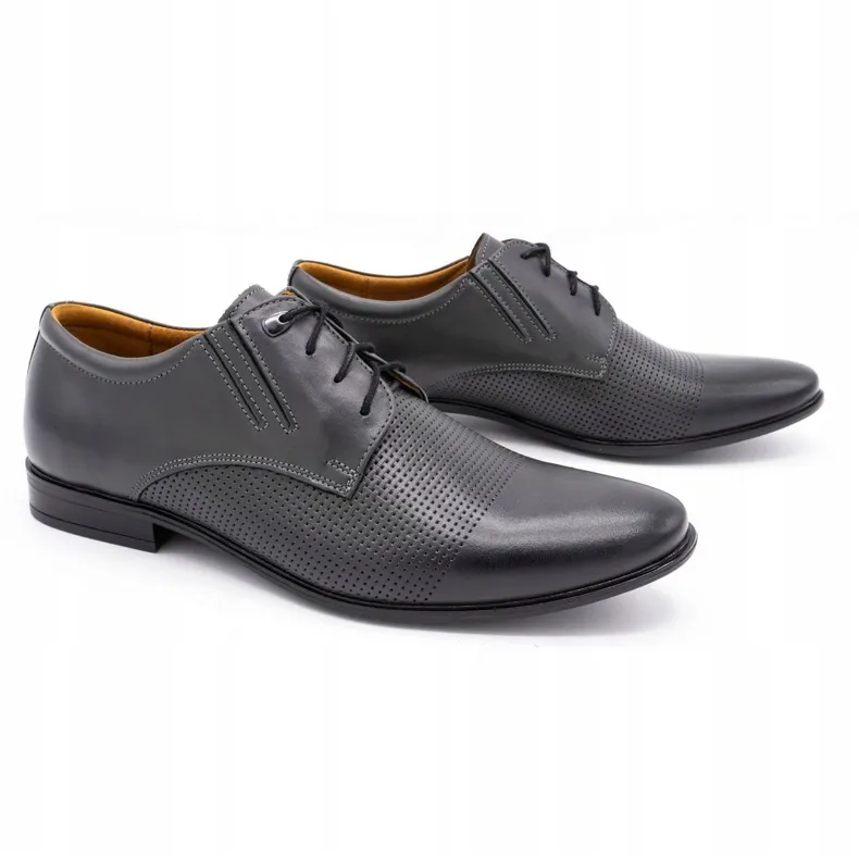 Formal shoes 482 gray grey