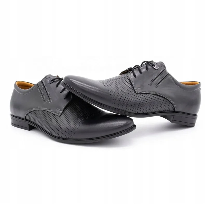 Formal shoes 482 gray grey