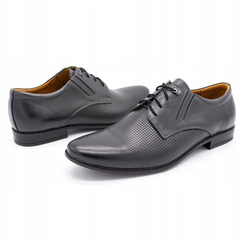 Formal shoes 482 gray grey