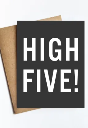 Google SEO-friendly words: High Five Card -> Top 5 Greeting Card Designs