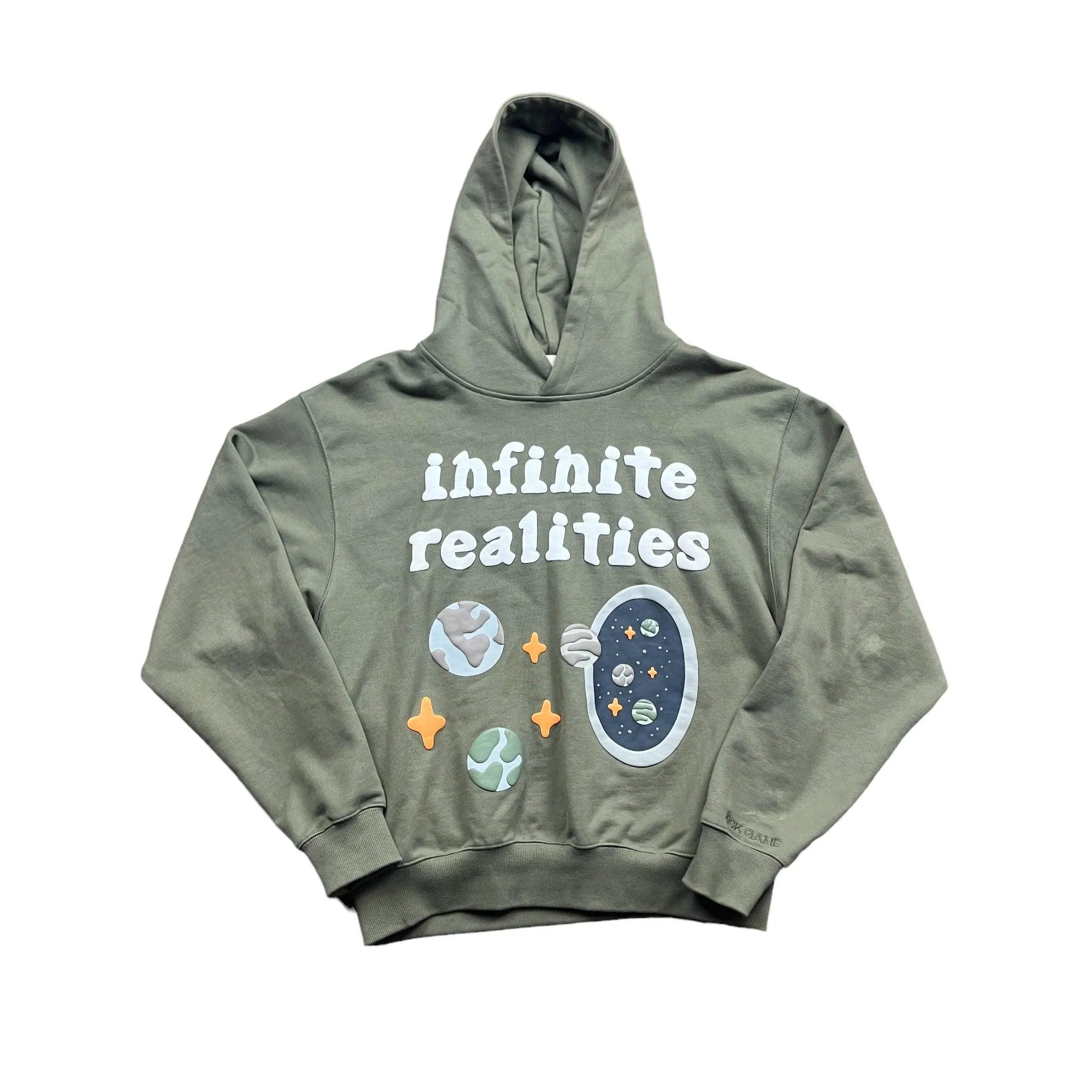 Green Broken Planet Market (BPM) Infinite Realities Hoodie - Medium