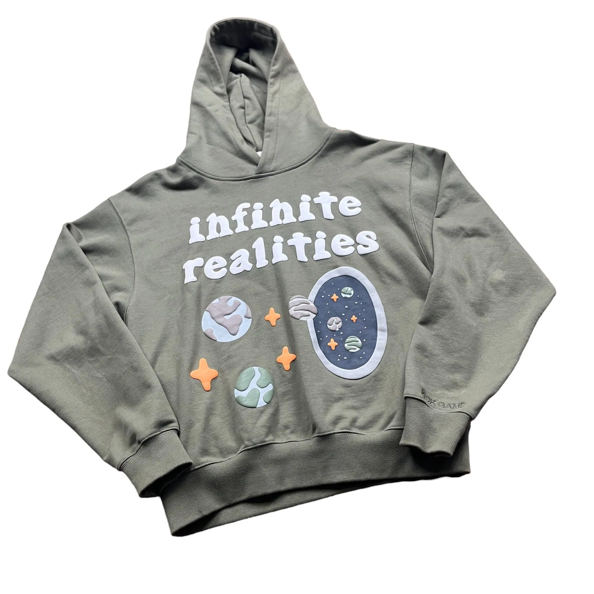 Green Broken Planet Market (BPM) Infinite Realities Hoodie - Medium